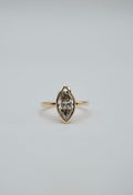 Bezel Marquise Engagement Ring