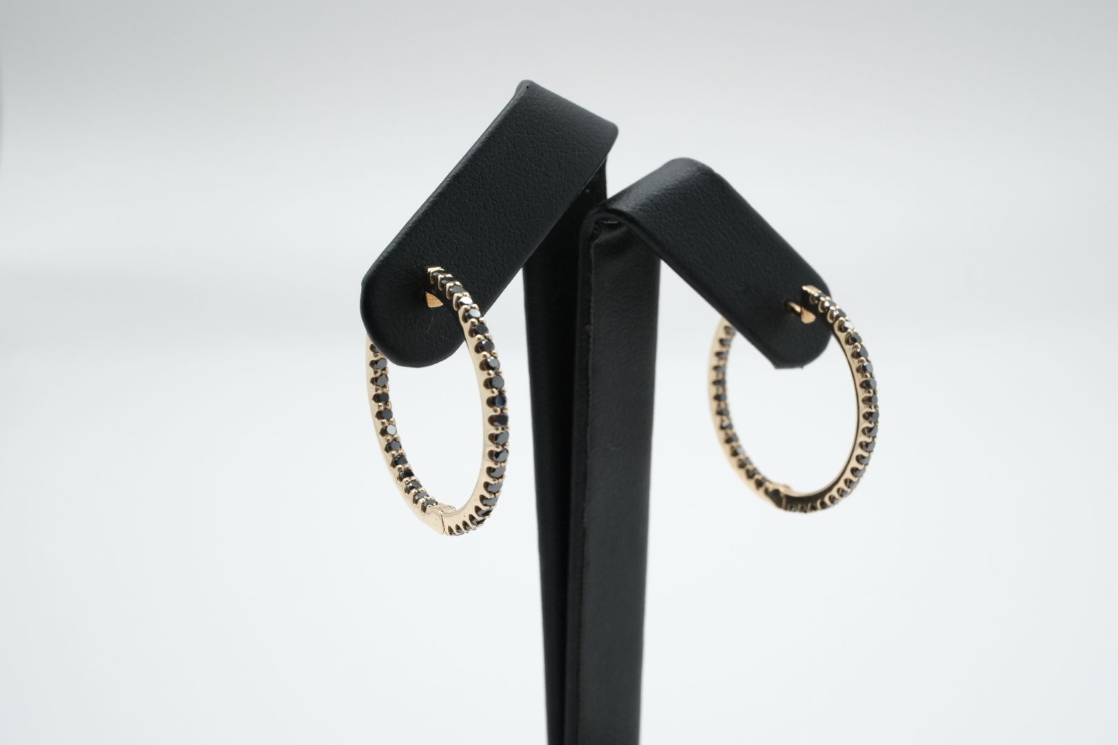 Eclipse Black Diamond Hoops