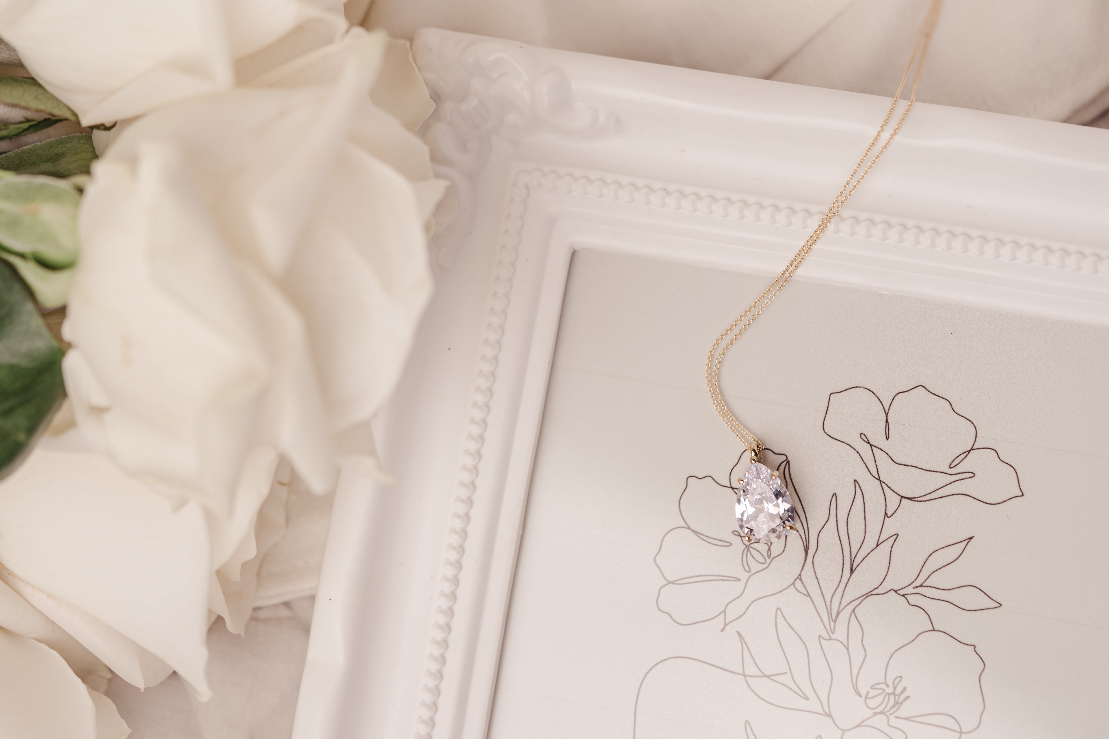 Pear Drop Bridgerton Necklace