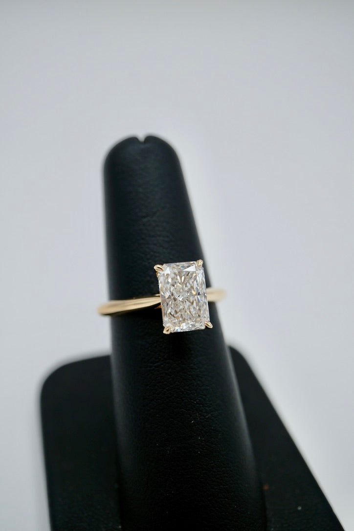 Radiant LGD Engagement ring