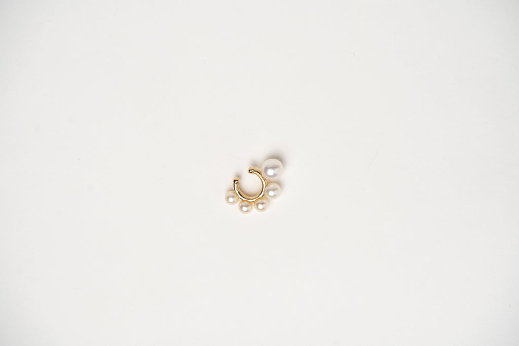 Pearls on a journey ear cuff