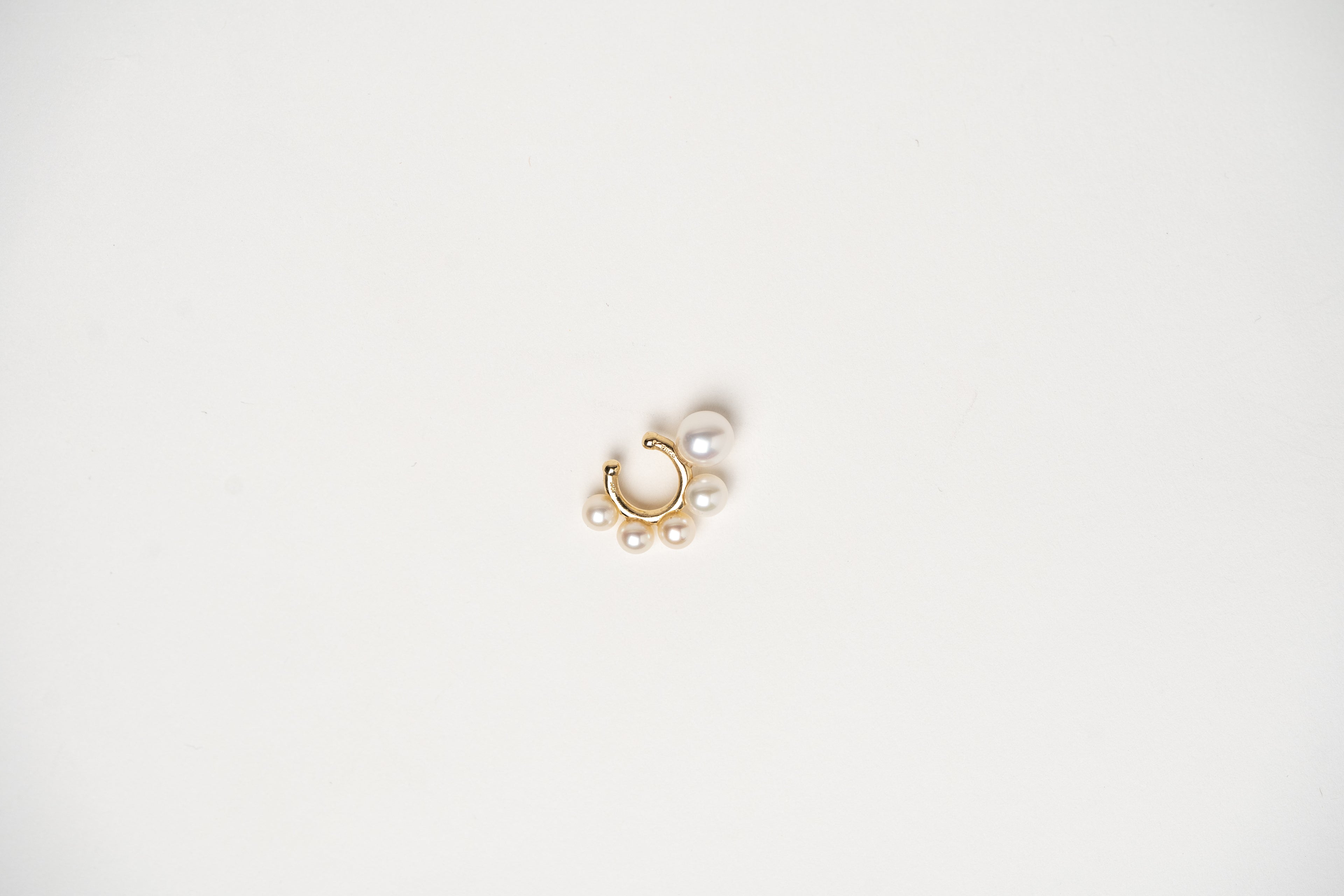 Pearls on a journey ear cuff