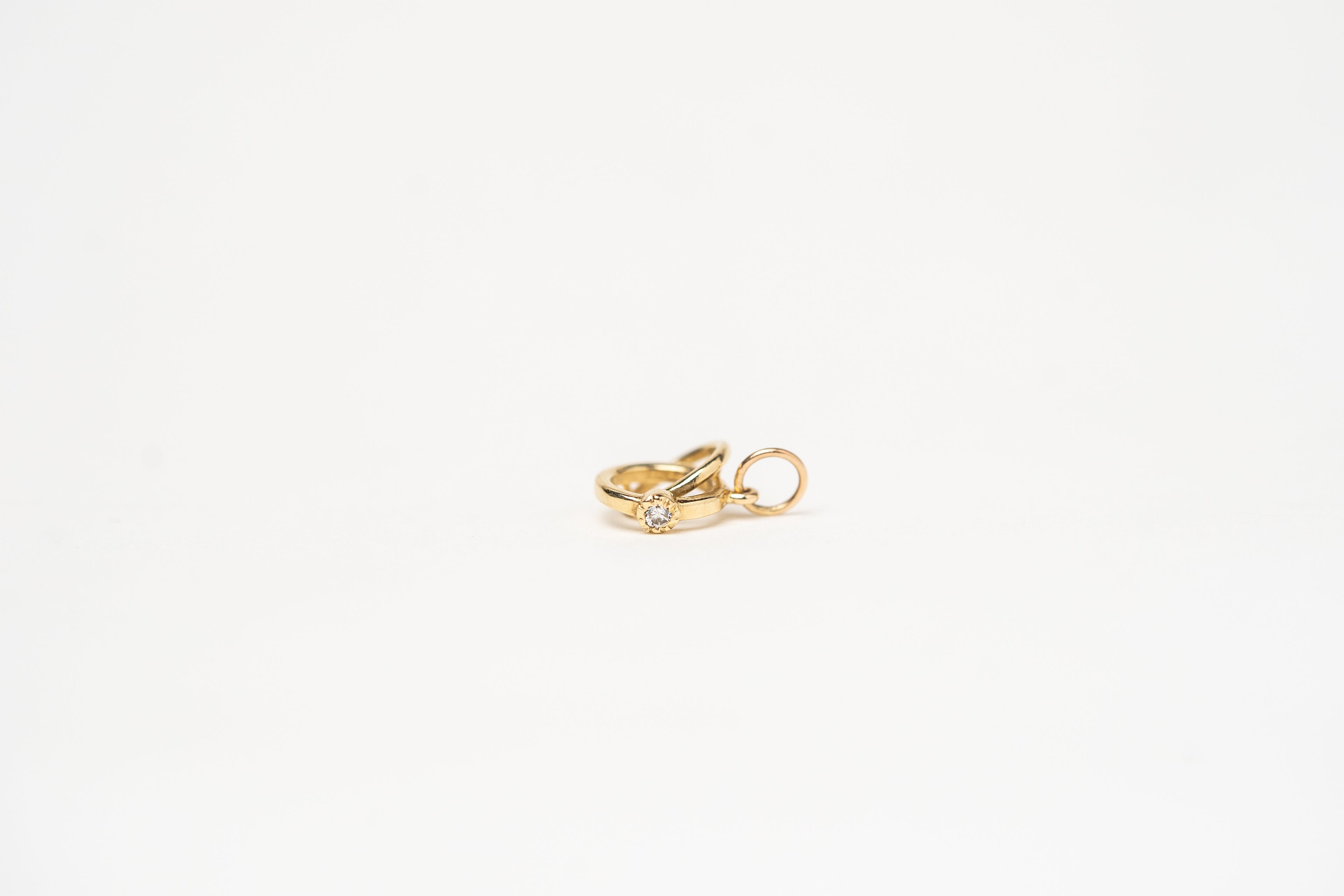 Mini Wedding Ring Charm